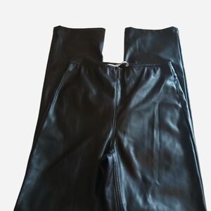 Tinseltown Black Faux Leather Trousers